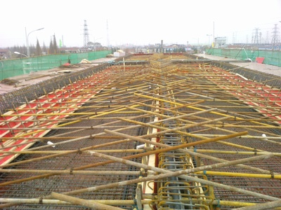 江海大道高架工地